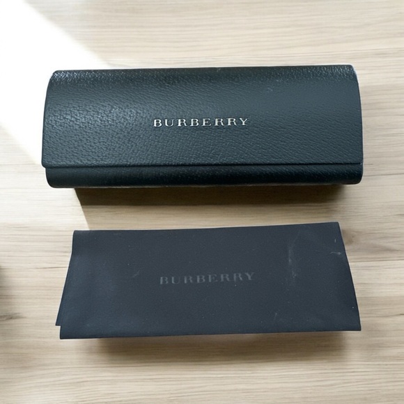 Burberry Accessories - Burberry Black Eyeglass Case with Branded Cleaning Cloth EUC